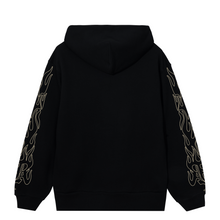 Load image into Gallery viewer, SKULL FLAME HOODIE BLACK