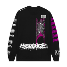 Load image into Gallery viewer, FLESH LONG SLEEVE BLACK/PINK