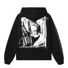 Load image into Gallery viewer, X ALONE HOODIE BLACK/BLUE