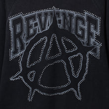 Load image into Gallery viewer, ANARCHY STUDDED CREWNECK WASHED BLACK