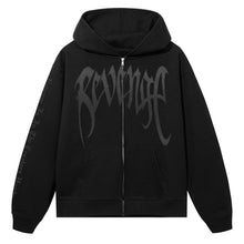 Load image into Gallery viewer, GLITTER ARCH LOGO ZIP BLACK