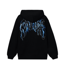Load image into Gallery viewer, BLUE LIGHTNING ARCH LOGO HOODIE