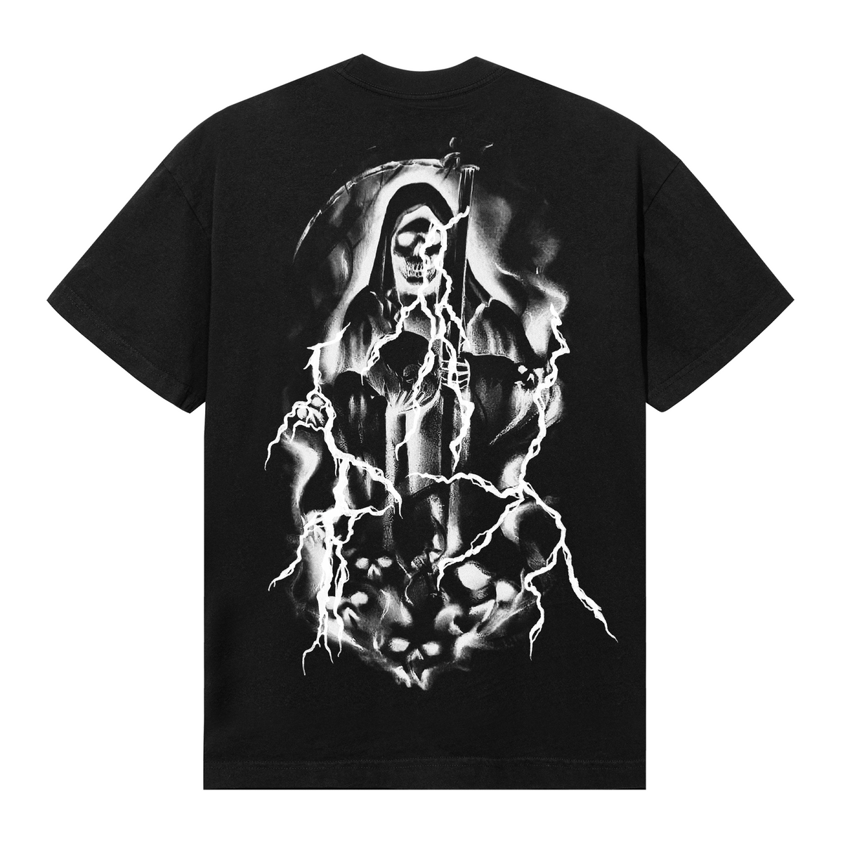 LIGHTNING REAPER TEE BLACK/BLUE – Revenge Official