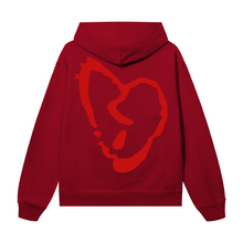 Load image into Gallery viewer, X LIGHTNING HEARTBREAK HOODIE RED/RED