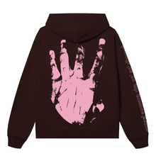 Load image into Gallery viewer, X LIGHTNING KILL HOODIE BROWN/PINK