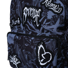 Load image into Gallery viewer, X COLLAGE PATCHES CANVAS BACKPACK BLACK/WHITE