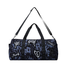 Load image into Gallery viewer, X COLLAGE PATCHES CANVAS DUFFEL BLACK/WHITE