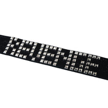 Load image into Gallery viewer, X HEARTBREAK STUDDED LEATHER BELT BLACK