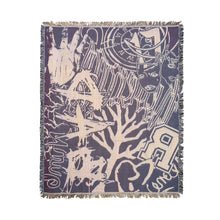 Load image into Gallery viewer, X COLLAGE WOVEN BLANKET BLACK/WHITE
