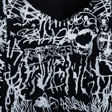 Load image into Gallery viewer, GRAFFITI ZIP BLACK/SILVER