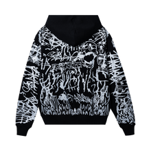 Load image into Gallery viewer, GRAFFITI ZIP BLACK/SILVER