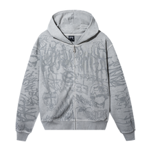 Load image into Gallery viewer, GRAFFITI ZIP GREY/GREY
