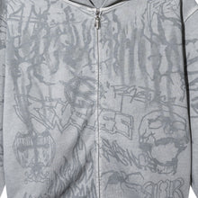 Load image into Gallery viewer, GRAFFITI ZIP GREY/GREY