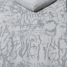 Load image into Gallery viewer, GRAFFITI ZIP GREY/GREY