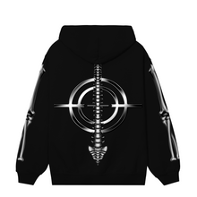 Load image into Gallery viewer, CHROME SKELETON HOODIE BLACK
