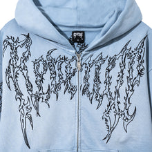 Load image into Gallery viewer, RENAISSANCE ZIP WASHED BABY BLUE/BLACK