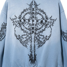 Load image into Gallery viewer, RENAISSANCE ZIP WASHED BABY BLUE/BLACK