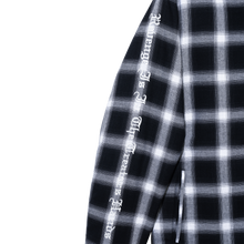 Load image into Gallery viewer, X HEARTBREAK SPLIT HOODED FLANNEL BLACK/RED