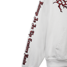 Load image into Gallery viewer, X LIGHTNING HEARTBREAK HOODIE TREATED CEMENT/RED