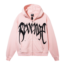 Load image into Gallery viewer, X KILL CONTRAST STITCH ZIP WASHED PINK/BLACK