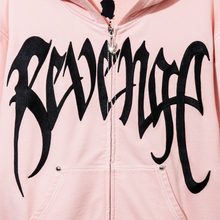 Load image into Gallery viewer, X KILL CONTRAST STITCH ZIP WASHED PINK/BLACK