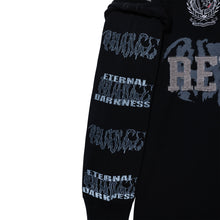 Load image into Gallery viewer, COLLEGE DOUBLE LAYERED POLO LONG SLEEVE BLACK/BLACK