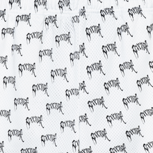 Load image into Gallery viewer, ALLOVER ARCH LOGO MESH SHORTS WHITE/BLACK