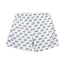 Load image into Gallery viewer, ALLOVER ARCH LOGO MESH SHORTS WHITE/BLACK