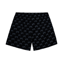 Load image into Gallery viewer, ALLOVER ARCH LOGO MESH SHORTS BLACK/GREY