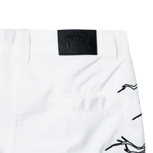 Load image into Gallery viewer, LIGHTNING WORK SHORTS WHITE/BLACK