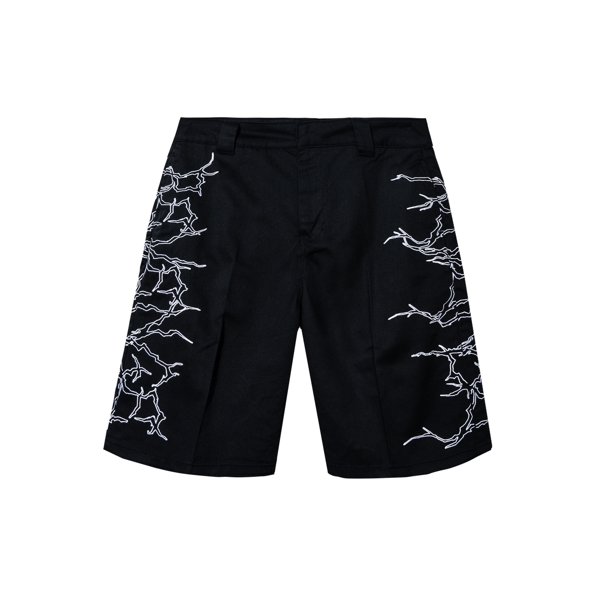 GAKKIN 雷鳴 LIGHTNING SHIRT SHORTS セット　XXL LIGHTNING WORK SHORTS BLACK/WHITE – Revenge Official