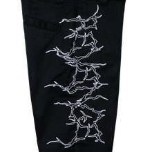 Load image into Gallery viewer, LIGHTNING WORK SHORTS BLACK/WHITE