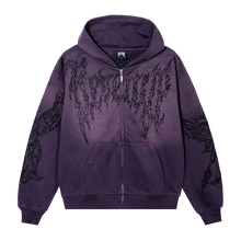 Load image into Gallery viewer, RENAISSANCE ZIP WASHED PURPLE/BLACK