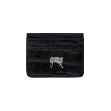 Load image into Gallery viewer, ARCH LOGO CROC CARDHOLDER BLACK