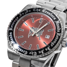 Load image into Gallery viewer, ARCH LOGO WATCH CHROME/RED