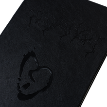 Load image into Gallery viewer, X HEARTBREAK DEBOSSED LEATHER NOTEBOOK BLACK