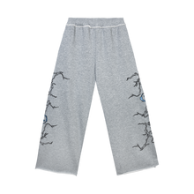 Load image into Gallery viewer, X BROKEN HEART SWEATPANTS HEATHER GREY/BLUE