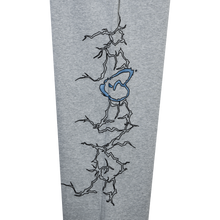 Load image into Gallery viewer, X BROKEN HEART SWEATPANTS HEATHER GREY/BLUE