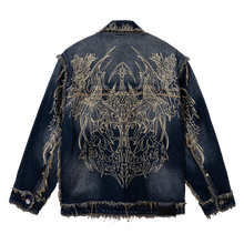 Load image into Gallery viewer, TRIBAL CROSS DENIM JACKET COPPER