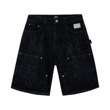 Load image into Gallery viewer, ARCHANGEL CARPENTER DENIM SHORTS WASHED BLACK