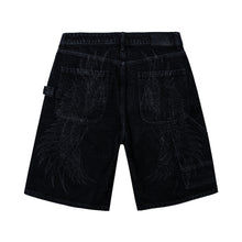Load image into Gallery viewer, ARCHANGEL CARPENTER DENIM SHORTS WASHED BLACK