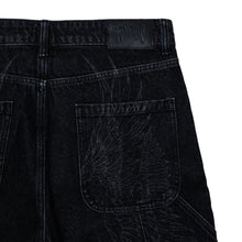 Load image into Gallery viewer, ARCHANGEL CARPENTER DENIM SHORTS WASHED BLACK
