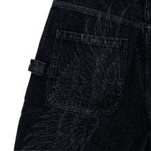 Load image into Gallery viewer, ARCHANGEL CARPENTER DENIM SHORTS WASHED BLACK