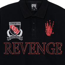 Load image into Gallery viewer, X HEARTBREAK CREST POLO BLACK/RED