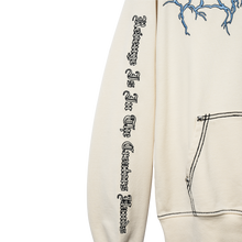 Load image into Gallery viewer, CONTRAST ANARCHY EMBROIDERED HOODIE CREAM/BLUE