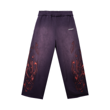Load image into Gallery viewer, AIRBRUSHED REAPER SWEATPANTS WASHED PURPLE/RED