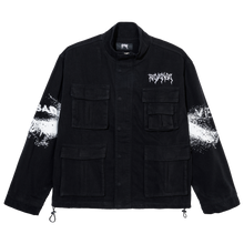 Load image into Gallery viewer, X CULT EMBROIDERED ARMY JACKET BLACK