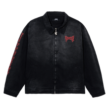 Load image into Gallery viewer, X KILL WORK JACKET WASHED BLACK/RED