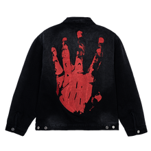Load image into Gallery viewer, X KILL WORK JACKET WASHED BLACK/RED