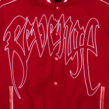 Load image into Gallery viewer, X DON'T KILL YOUR FRIENDS BASEBALL JACKET RED